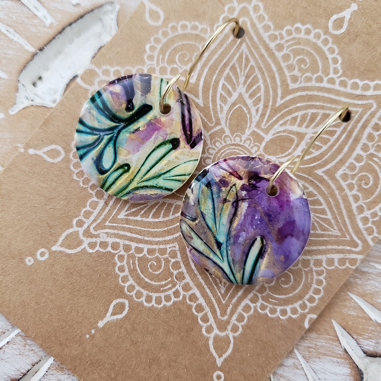 Fluid Art Earrings | Impulsive Creativity