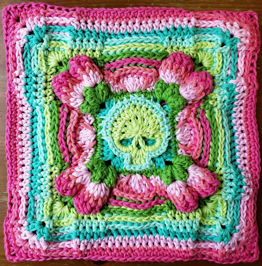 Granny Square Crochet Pattern Diagram (Easy to Read) - This is Crochet