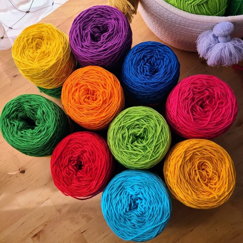 100gram Hue-Mongous 100% Cotton Yarn SET