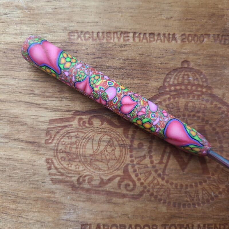 Floral Heart Love Handle Crochet Hook-Bates F - Image 2